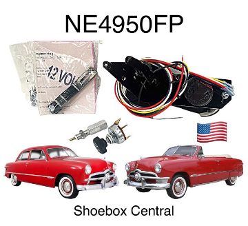 thumbnail image 2 of 1952 1953 1954 Ford Windshield Wiper Bezel Kit - Left Side - Carpenter 2 of 4