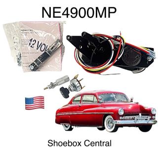 NE4900MP 1949 Mercury 12V Electric Windshield Wiper Conversion Kit
