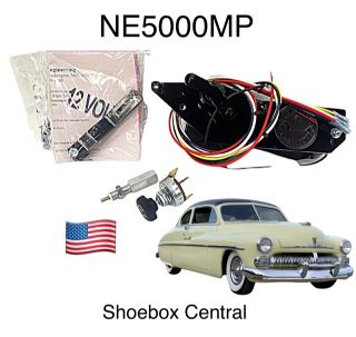 NE5000MP 1950 Mercury 12 Volt Electric Windshield Wiper Motor Kit