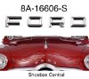 8A-16606-S 1949 Ford Passenger Car Chrome Hood Letter Emblem Script Kit