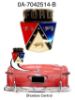 0A-7042514-B 1950 1951 Ford Trunk Deck Boot Lid Emblem Badge Medallion Plastic Insert