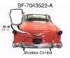 BF-7043522-A 1952 1953 1954 Ford Trunk Deck Boot Lid Emblem Crest Retainer Bezel Trim Ring
