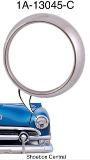 1A-13045-C 1951 Ford Headlight Head Light Trim Ring Bezel Door