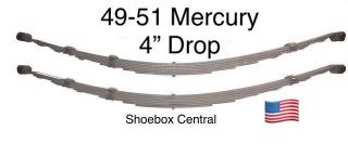 8M-5564-4IN 1949 1950 1951 Mercury 4 inch drop dropped lowered leaf springs