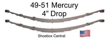 49-51-mercury-lowered-leaf-springs 8M-5564-4IN 1949 1950 1951 Mercury 4 inch drop dropped lowered leaf springs