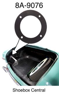 8A-9076 1949 Ford Shoebox Fuel Filler Neck Pipe to Quarter Panel Rubber Seal Gasket