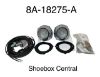 8A-18275-A 1949 1950 1951 Ford Shoebox Backup Back Up Reverse Light Kit Complete