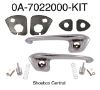0A-7022000-KIT 1950 1951 Ford Passenger Car Outside Exterior Chrome Door Handle Kit Buttons Rubber Pad Gaskets