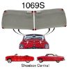 1069S 1949 1950 1951 Ford Convertible Victoria New Windshield Winscreen Glass Two 2 Piece 