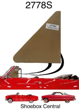 1949-1950-1951-ford-convertible-victoria-front-door-vent-wing-window-glass-new 2778S 1949 1950 1951 Ford Convertible Victoria Vent Wing Window Glass New