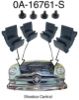 1950 1951 Ford Shoebox Hood Bonnet Rubber Bumper Bump Stop Set
