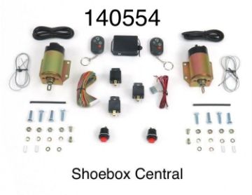 shaved-door-handle-8-function-35lb-door-popper-kit 140554 8 Function 35lb Door Solenoid Relay Popper Kit with Key Fob