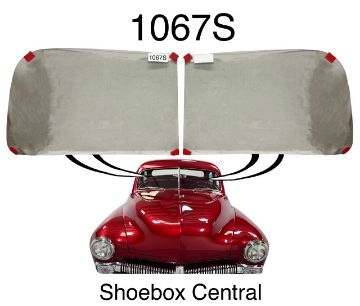 1067s-1949-1950-1951-mercury-windshield-wind-shield-screen-windscreen-2-two-piece-glass-new 1067S 1949 1950 1951 Mercury Car Windshield Windscreen 2 Piece Glass New