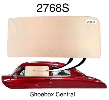 2768s-1949-1950-1951-mercury-coupe-2-two-door-window-glass-brand-new 2768s 1949 1950 1951 Mercury Coupe Front Door Window Roll Up Glass New