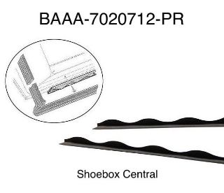 BAAA-7020712-PR 1949 1950 1951 Ford Lower Bottom Door Seal Weatherstripping Retainer Retainers Strips Channels