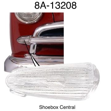 1949-ford-right-hand-passenger-side-parking-light-lens 8A-13208 web 1949 Ford Car Right Hand Passenger Side Park Parking Light Turn Signal Indicator Glass Lens New.jpg