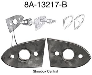 8a-13217-B web1 1949 Ford Car Park Parking Light Turn Signal Housing Body to Fender Rubber Gasket Seal Pad New Pair.jpg